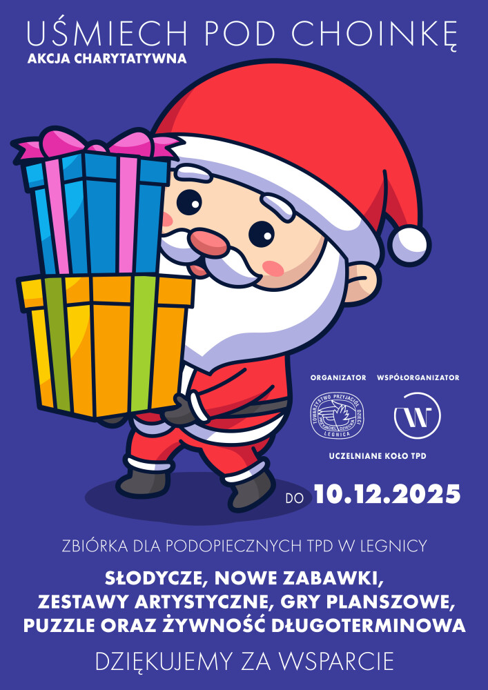 plakat uśmiech pod choinkę